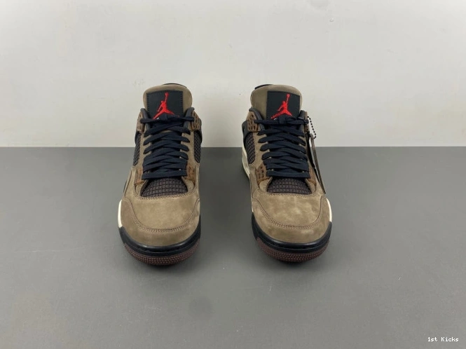 1st Kicks Shoes Scott x Travis 4 Retro TS Brown Air AJ4-882335 Jordan 0718